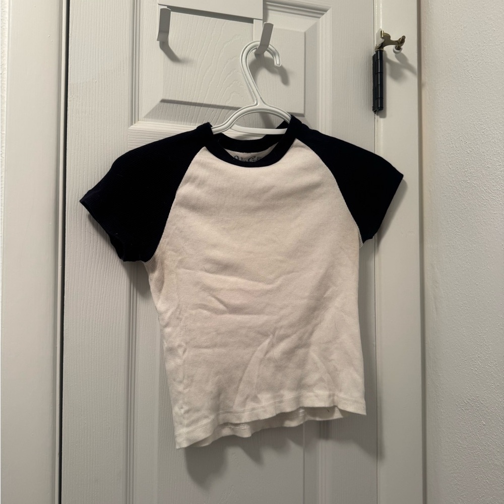 black and white John galt baby tee